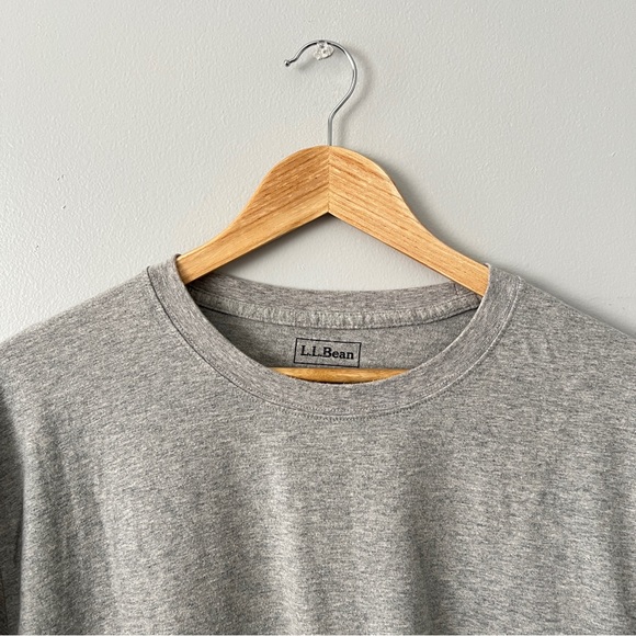 LL Bean Plain Grey Tees T-Shirt - XL - Picture 6 of 10